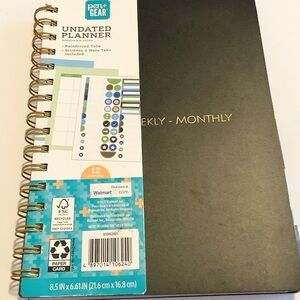 Pent Gear Black Undated Planner #44